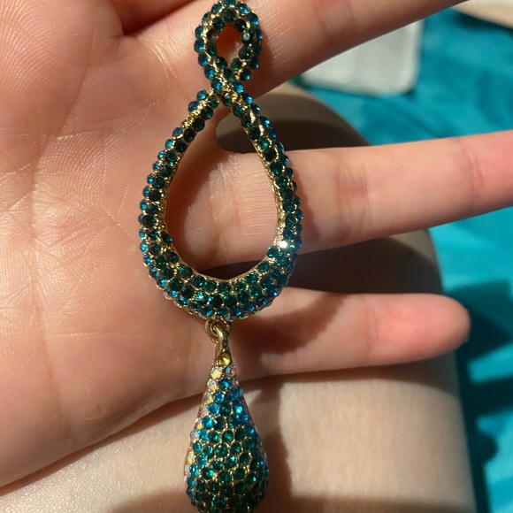 Turquoise earrings - Picture 2 of 2